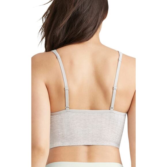 Yummie Women Jules Seamless Longline Bra Top Heather Grey Size S/M - Picture 2 of 3